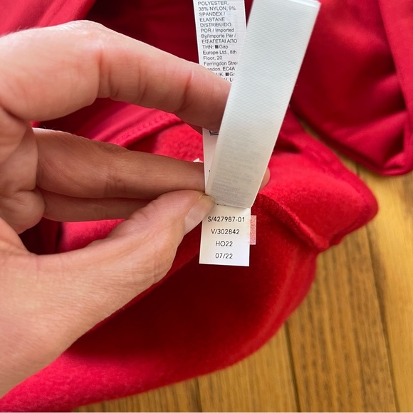 Athleta Altitude Polartec Sweatshirt Merry Red 4279878 Size Small - Picture 6 of 8